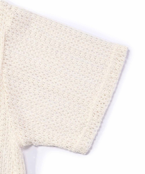 Noen（ノエン）の「シースルーメッシュオーバートップス（ニット/セーター・メンズ・ホワイト/ベージュ・LARGE/MEDIUM）」の4枚目の写真
