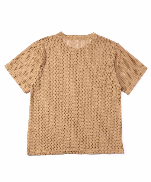 Noen（ノエン）の「シースルーメッシュオーバートップス（ニット/セーター・メンズ・ホワイト/ベージュ・LARGE/MEDIUM）」の8枚目の写真