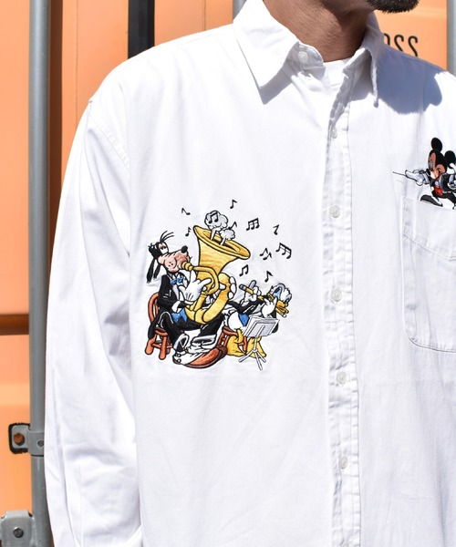 DISNEY VINTAGE(ディズニーヴィンテージ)の「【ヴィンテージ古着】MICKEY / ミッキー 刺繍入り 長袖 コットンシャツ(シャツ/ブラウス・メンズ・ホワイト・LARGE)」の15枚目の写真