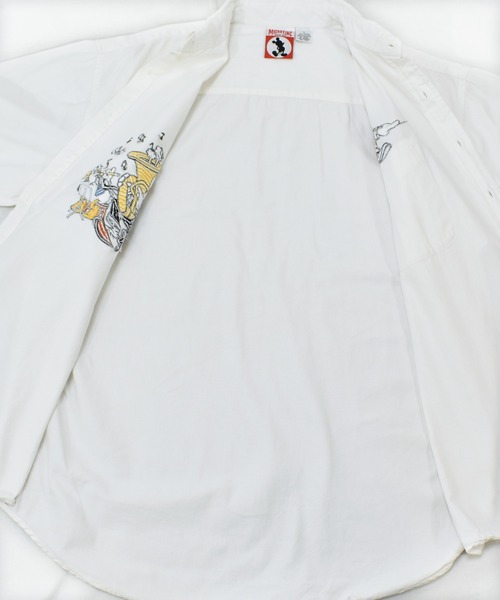 DISNEY VINTAGE(ディズニーヴィンテージ)の「【ヴィンテージ古着】MICKEY / ミッキー 刺繍入り 長袖 コットンシャツ(シャツ/ブラウス・メンズ・ホワイト・LARGE)」の7枚目の写真