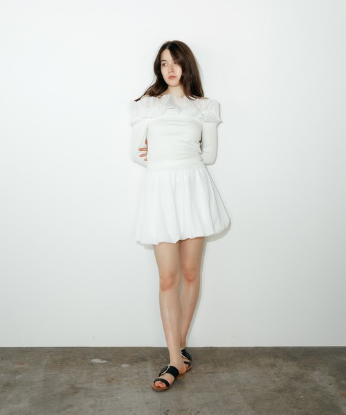 ミニスカート [SOFT SEOUL] DOTTED ARGYLE BALLOON SKIRT Amazon.com: LETSVDO Women's Bubble Mini Skirt Y2k Puffy