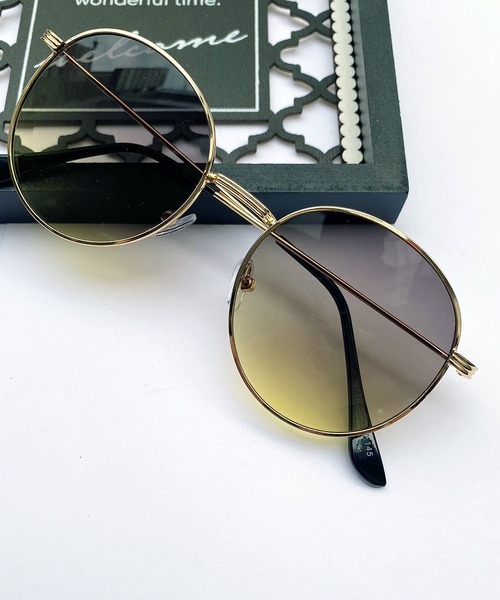 Port（ポート）の「ラウンドフレーム タイプ サングラス（サングラス・メンズ・ブルー/ブラック/その他/ブラウン・FREE）」の4枚目の写真