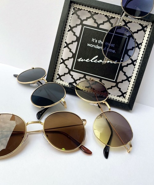 Port（ポート）の「ラウンドフレーム タイプ サングラス（サングラス・メンズ・ブルー/ブラック/その他/ブラウン・FREE）」の8枚目の写真