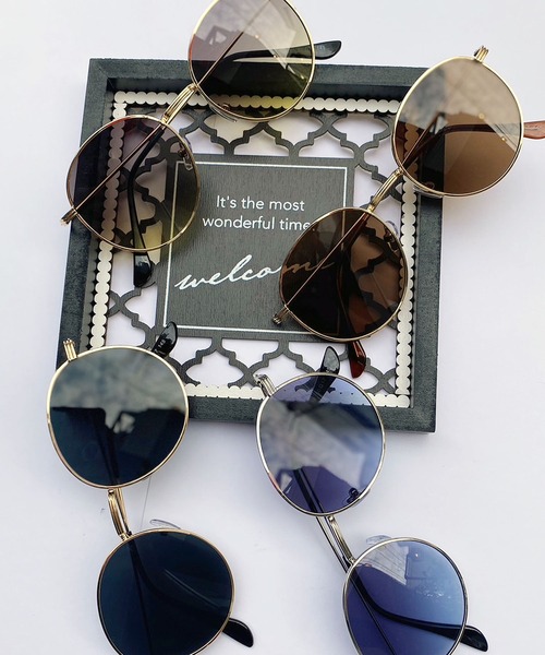 Port（ポート）の「ラウンドフレーム タイプ サングラス（サングラス・メンズ・ブルー/ブラック/その他/ブラウン・FREE）」の9枚目の写真