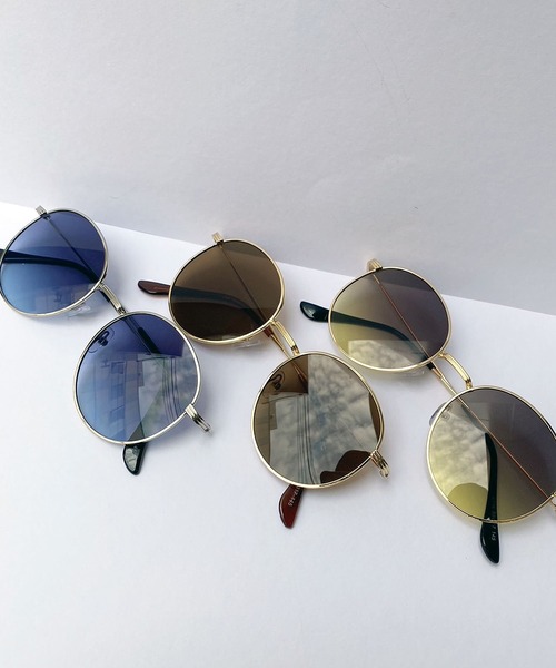 Port（ポート）の「ラウンドフレーム タイプ サングラス（サングラス・メンズ・ブルー/ブラック/その他/ブラウン・FREE）」の7枚目の写真