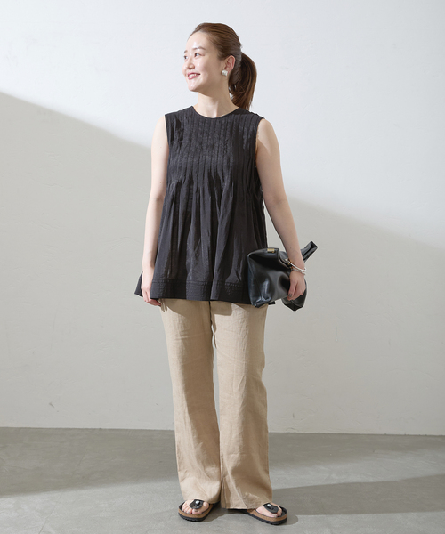 TORRAZZO DONNA/トラッゾドンナ Pintuck tunics blouse 6233-571