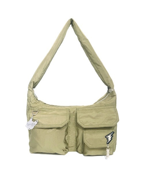 CRYSTAL BALL（クリスタルボール）の「チャームポケットショルダーバッグ（ショルダーバッグ・レディース・サックスブルー/カーキ/ブラック・FREE）」の4枚目の写真