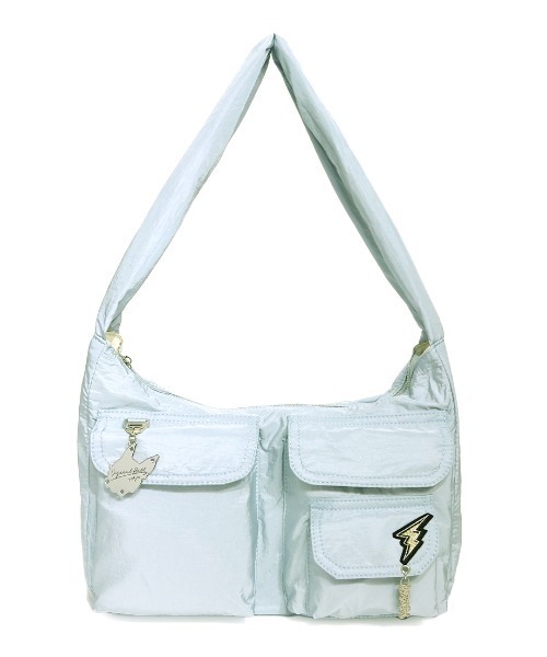 CRYSTAL BALL（クリスタルボール）の「チャームポケットショルダーバッグ（ショルダーバッグ・レディース・サックスブルー/カーキ/ブラック・FREE）」の17枚目の写真