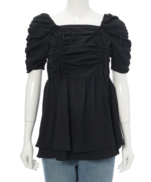 Edit Sheen(エディットシーン)の「ドロストブラウス(シャツ/ブラウス・レディース・ブルーグレー/ブラック/オフホワイト・M)」の17枚目の写真