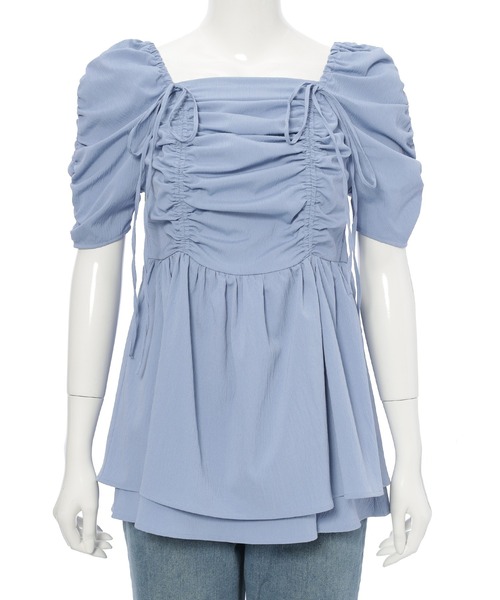 Edit Sheen(エディットシーン)の「ドロストブラウス(シャツ/ブラウス・レディース・ブルーグレー/ブラック/オフホワイト・M)」の20枚目の写真