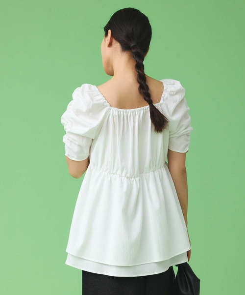 Edit Sheen(エディットシーン)の「ドロストブラウス(シャツ/ブラウス・レディース・ブルーグレー/ブラック/オフホワイト・M)」の9枚目の写真