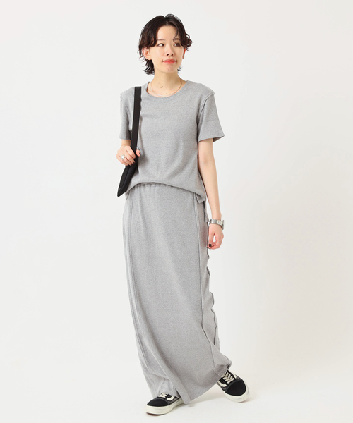 AP STUDIO(エーピーストゥディオ)の「【PAN/パン】別注 Tシャツ(Tシャツ/カットソー・レディース・ブラック/チャコールグレー・38/36)」の5枚目の写真