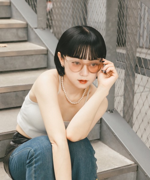 y/m（イム）の「Shades a01（サングラス・レディース・ブラウン・FREE）」の21枚目の写真