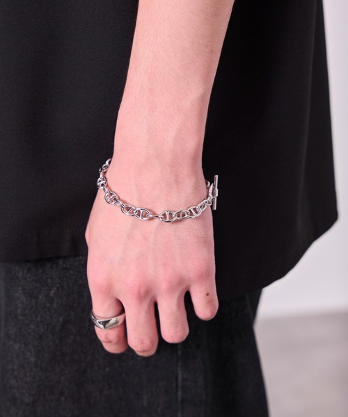 JUNRED(ジュンレッド)の「marina chain bracelet(ブレスレット・メンズ・シルバー・FREE)」の4枚目の写真