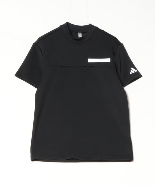 セール】チェストポケット付き モックネック 半袖シャツ【adidas