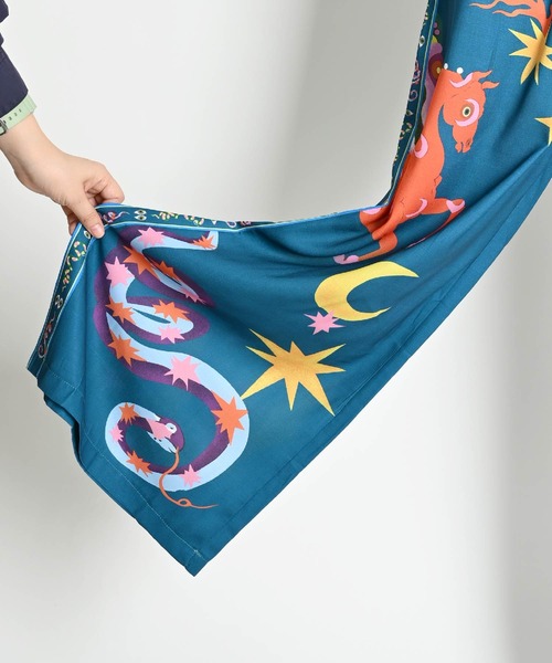 MARAI（マーライ）の「派手柄 ハイウエスト ウエストゴム ワイドパンツ（その他パンツ・レディース・グリーン・X-LARGE/XX-LARGE）」の15枚目の写真