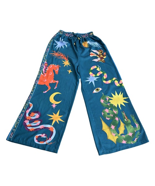 MARAI（マーライ）の「派手柄 ハイウエスト ウエストゴム ワイドパンツ（その他パンツ・レディース・グリーン・X-LARGE/XX-LARGE）」の20枚目の写真