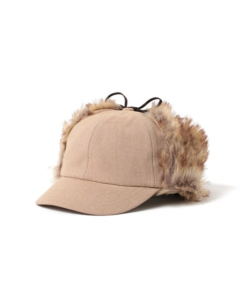 B:MING by BEAMS(ビーミングバイビームス)の「ヘリンボーン フライト キャップ(キャップ・レディース・ブラック/ブラウン系その他・ONE SIZE)」の2枚目の写真