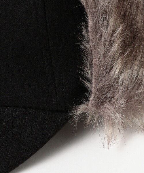 B:MING by BEAMS(ビーミングバイビームス)の「ヘリンボーン フライト キャップ(キャップ・レディース・ブラック/ブラウン系その他・ONE SIZE)」の6枚目の写真