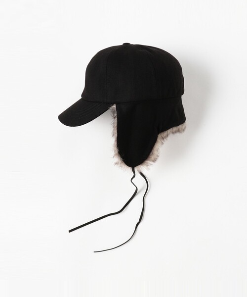 B:MING by BEAMS(ビーミングバイビームス)の「ヘリンボーン フライト キャップ(キャップ・レディース・ブラック/ブラウン系その他・ONE SIZE)」の7枚目の写真