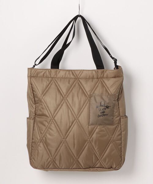THRASHER スラッシャー キルティング トートショルダーバッグ L メンズ レディース ストリート（ショルダーバッグ）｜THRASHER（スラッシャー）