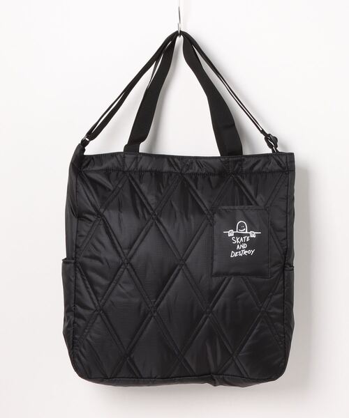 THRASHER スラッシャー キルティング トートショルダーバッグ L メンズ レディース ストリート（ショルダーバッグ）｜THRASHER（スラッシャー） 6,490円