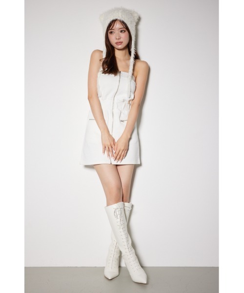 rienda(リエンダ)の「ベアデザインスウェットミニワンピース(ワンピース・レディース・ホワイト/ブラウン/ブラック・SMALL/MEDIUM)」の17枚目の写真