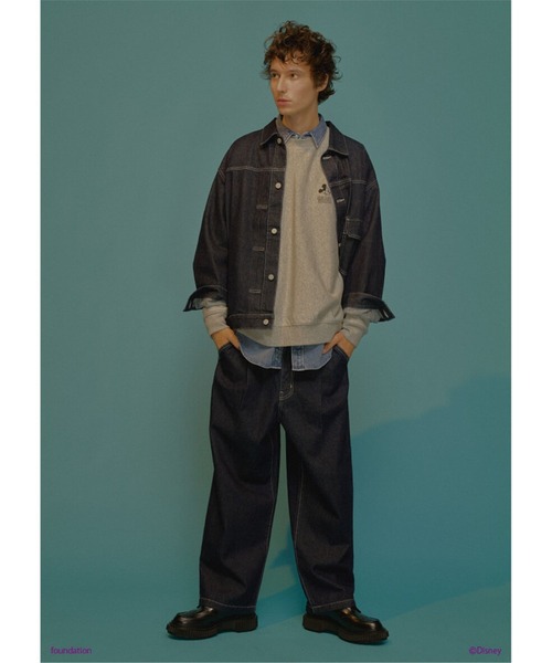 LOWRYS FARM（ローリーズファーム）の「Disney／バンドウラケ　142644（スウェット・メンズ・チャコールグレー/グレー・FREE）」の3枚目の写真