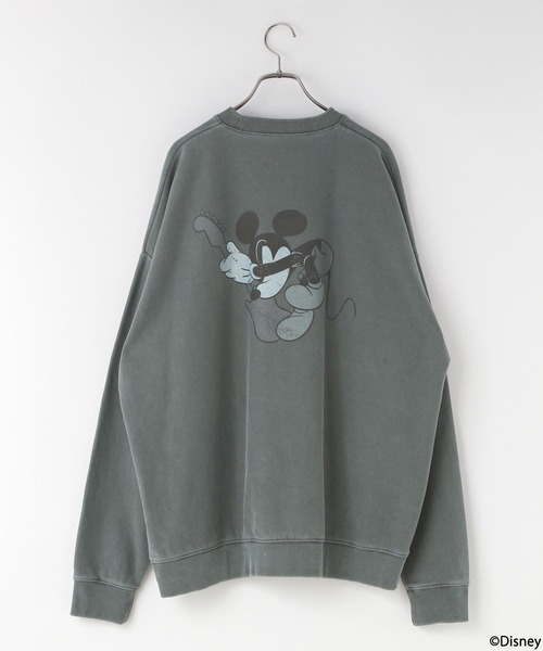 LOWRYS FARM（ローリーズファーム）の「Disney／バンドウラケ　142644（スウェット・メンズ・チャコールグレー/グレー・FREE）」の9枚目の写真