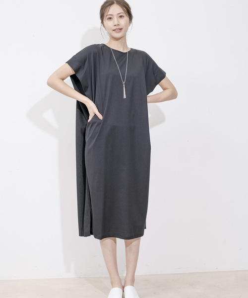 Jayro(ジャイロ)の「DRY COTTON バックテープワンピース(ワンピース・レディース・キャメル/ブルー系その他5/グレー系その他/ブラック・FREE)」の22枚目の写真