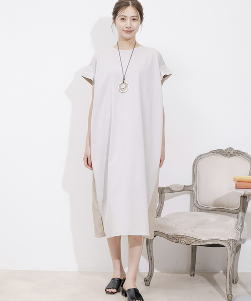Jayro(ジャイロ)の「DRY COTTON バックテープワンピース(ワンピース・レディース・キャメル/ブルー系その他5/グレー系その他/ブラック・FREE)」の20枚目の写真