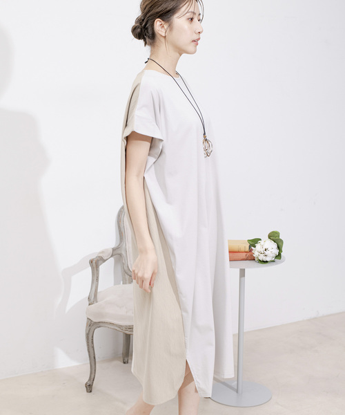 Jayro(ジャイロ)の「DRY COTTON バックテープワンピース(ワンピース・レディース・キャメル/ブルー系その他5/グレー系その他/ブラック・FREE)」の19枚目の写真