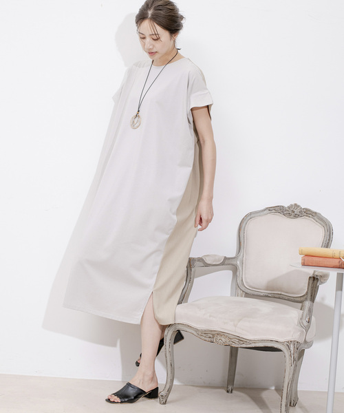 Jayro(ジャイロ)の「DRY COTTON バックテープワンピース(ワンピース・レディース・キャメル/ブルー系その他5/グレー系その他/ブラック・FREE)」の18枚目の写真