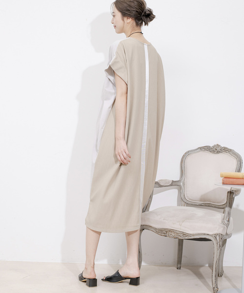 Jayro(ジャイロ)の「DRY COTTON バックテープワンピース(ワンピース・レディース・キャメル/ブルー系その他5/グレー系その他/ブラック・FREE)」の17枚目の写真
