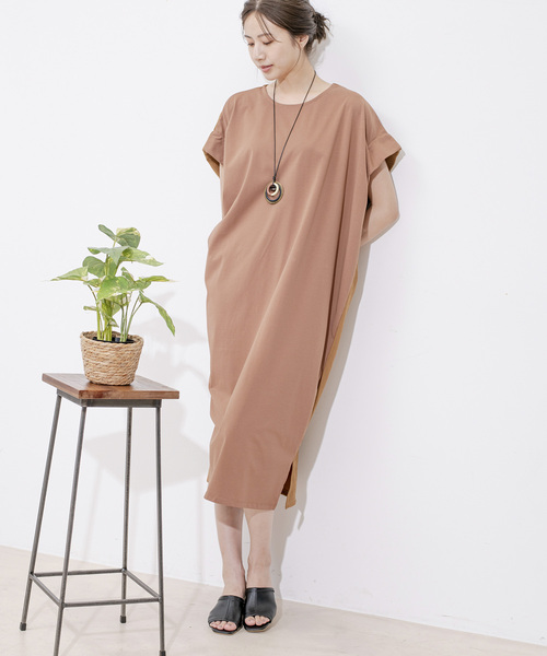 Jayro(ジャイロ)の「DRY COTTON バックテープワンピース(ワンピース・レディース・キャメル/ブルー系その他5/グレー系その他/ブラック・FREE)」の13枚目の写真