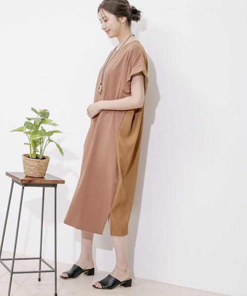 Jayro(ジャイロ)の「DRY COTTON バックテープワンピース(ワンピース・レディース・キャメル/ブルー系その他5/グレー系その他/ブラック・FREE)」の12枚目の写真