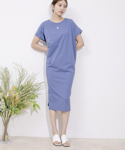 Jayro(ジャイロ)の「DRY COTTON バックテープワンピース(ワンピース・レディース・キャメル/ブルー系その他5/グレー系その他/ブラック・FREE)」の10枚目の写真