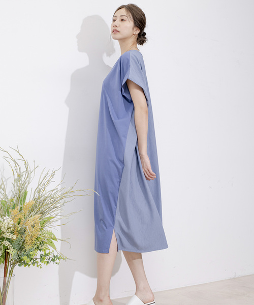Jayro(ジャイロ)の「DRY COTTON バックテープワンピース(ワンピース・レディース・キャメル/ブルー系その他5/グレー系その他/ブラック・FREE)」の9枚目の写真