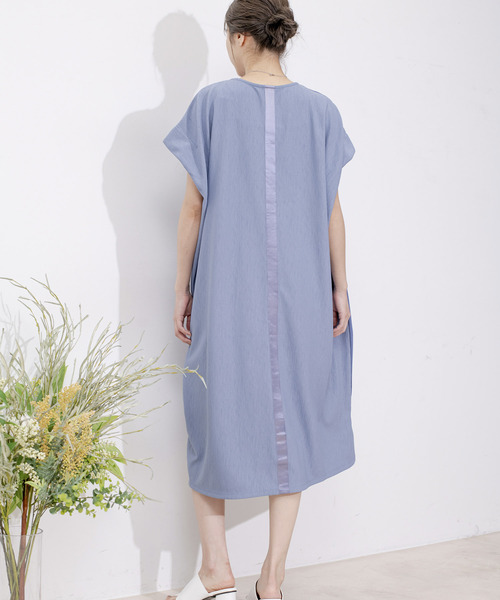 Jayro(ジャイロ)の「DRY COTTON バックテープワンピース(ワンピース・レディース・キャメル/ブルー系その他5/グレー系その他/ブラック・FREE)」の7枚目の写真