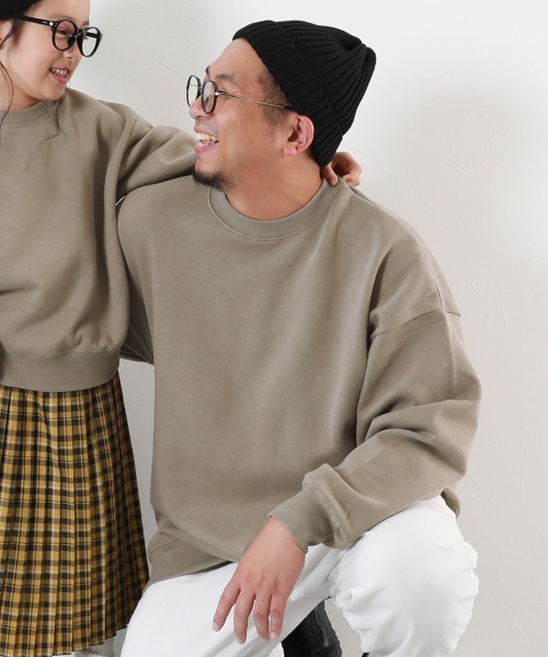 セール】カラフルスウェット ふっくら裏起毛 無地 大人トレーナー