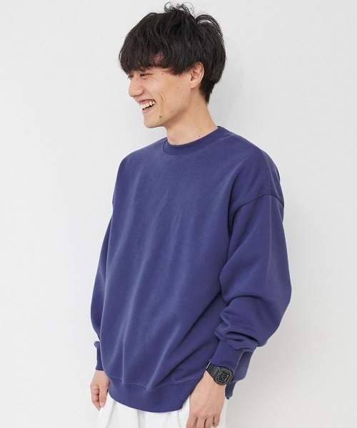 カラフルスウェット ふっくら裏起毛 無地 大人トレーナー（スウェット