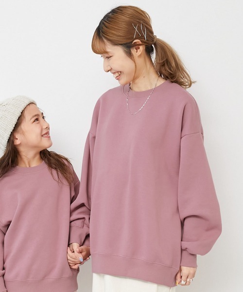 devirock(デビロック)の「カラフルスウェット ふっくら裏起毛 無地 大人トレーナー(スウェット・レディース・グレー系/パープル系7/ブラック系2/グリーン系/ブルー系6/グレー系2/スミクロ/オートミール/オレンジ系5/ブルー系1/ピンク系/レッド系1/ヘザーチャコール/ブルー系2/ダークグリーン・M/L/LL)」の13枚目の写真