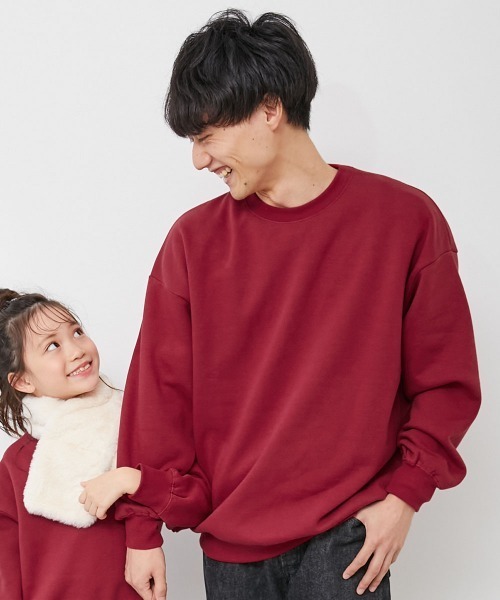 セール】カラフルスウェット ふっくら裏起毛 無地 大人トレーナー