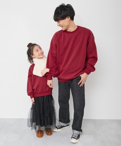 セール】カラフルスウェット ふっくら裏起毛 無地 大人トレーナー