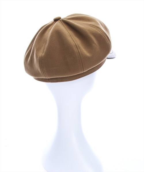 clear（クリア）の「レザー切替キャスケット [シンプル 着回し抜群 カジュアル]≪再入荷≫（キャスケット・レディース・ブラック/キャメル/ベージュ・F）」の6枚目の写真