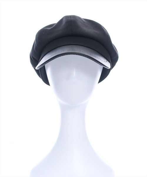 clear（クリア）の「レザー切替キャスケット [シンプル 着回し抜群 カジュアル]≪再入荷≫（キャスケット・レディース・ブラック/キャメル/ベージュ・F）」の5枚目の写真