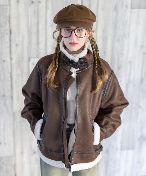 clear（クリア）の「レザー切替キャスケット [シンプル 着回し抜群 カジュアル]≪再入荷≫（キャスケット・レディース・ブラック/キャメル/ベージュ・F）」の11枚目の写真