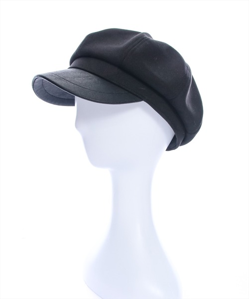 clear（クリア）の「レザー切替キャスケット [シンプル 着回し抜群 カジュアル]≪再入荷≫（キャスケット・レディース・ブラック/キャメル/ベージュ・F）」の14枚目の写真