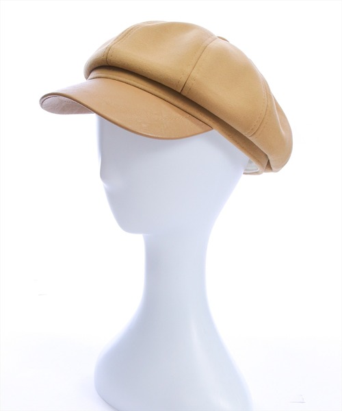 clear（クリア）の「レザー切替キャスケット [シンプル 着回し抜群 カジュアル]≪再入荷≫（キャスケット・レディース・ブラック/キャメル/ベージュ・F）」の13枚目の写真