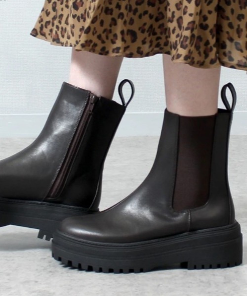 Parade(パレード)の「【厚底】タンクソールサイドゴアブーツ 92905【Parade】(ブーツ・レディース・ダークブラウン/ブラック・S/L/M/LL)」の6枚目の写真